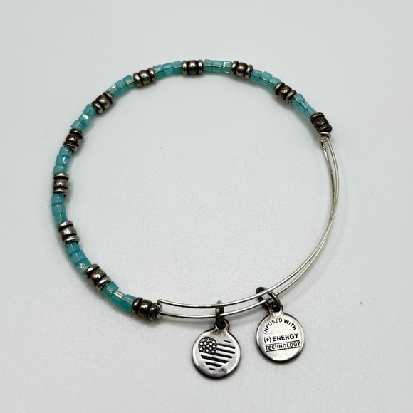 Alex and Ani Light blue Bead Bracelet - Picture 1 of 3